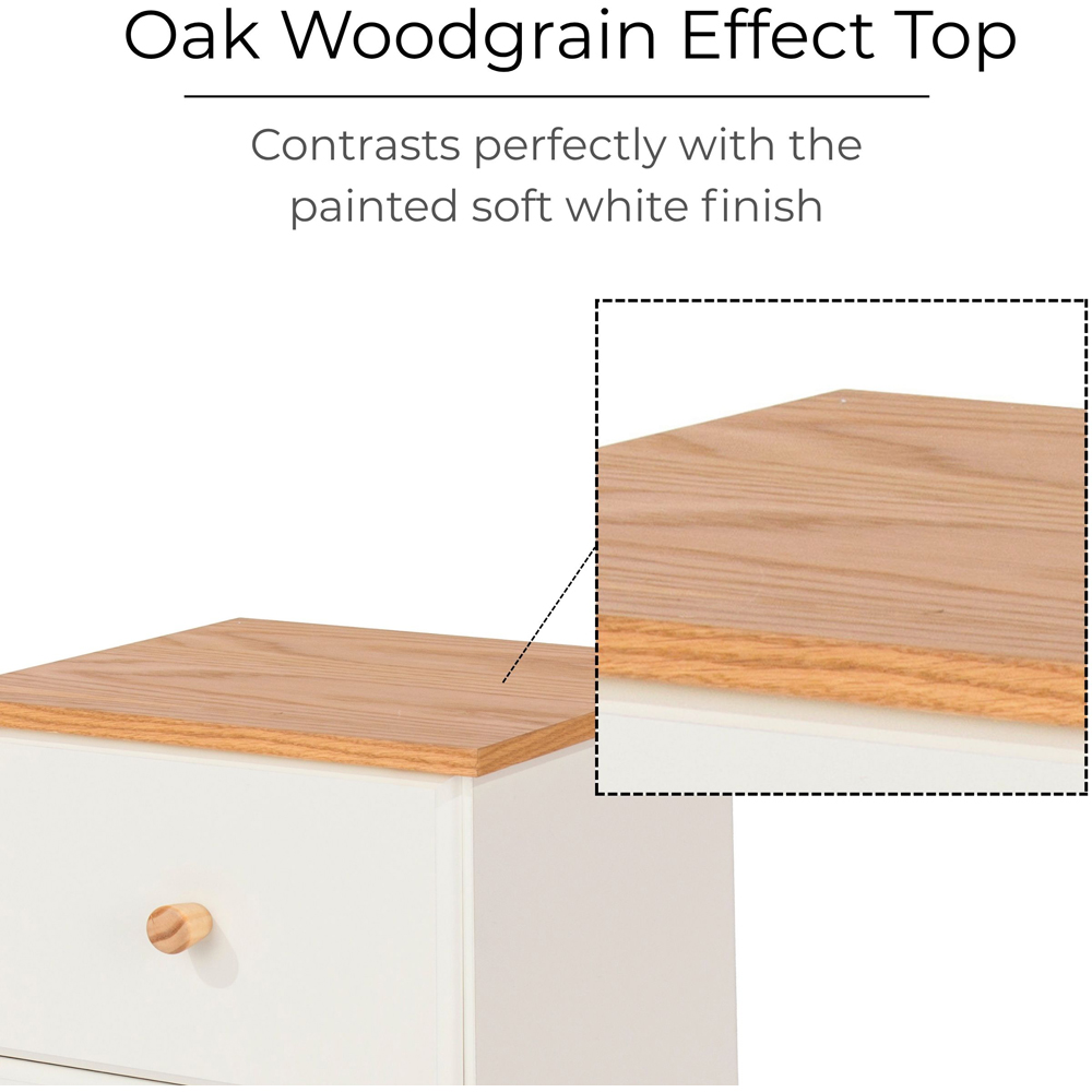 Colorado 2 Drawer Petite Bedside Table Image 6