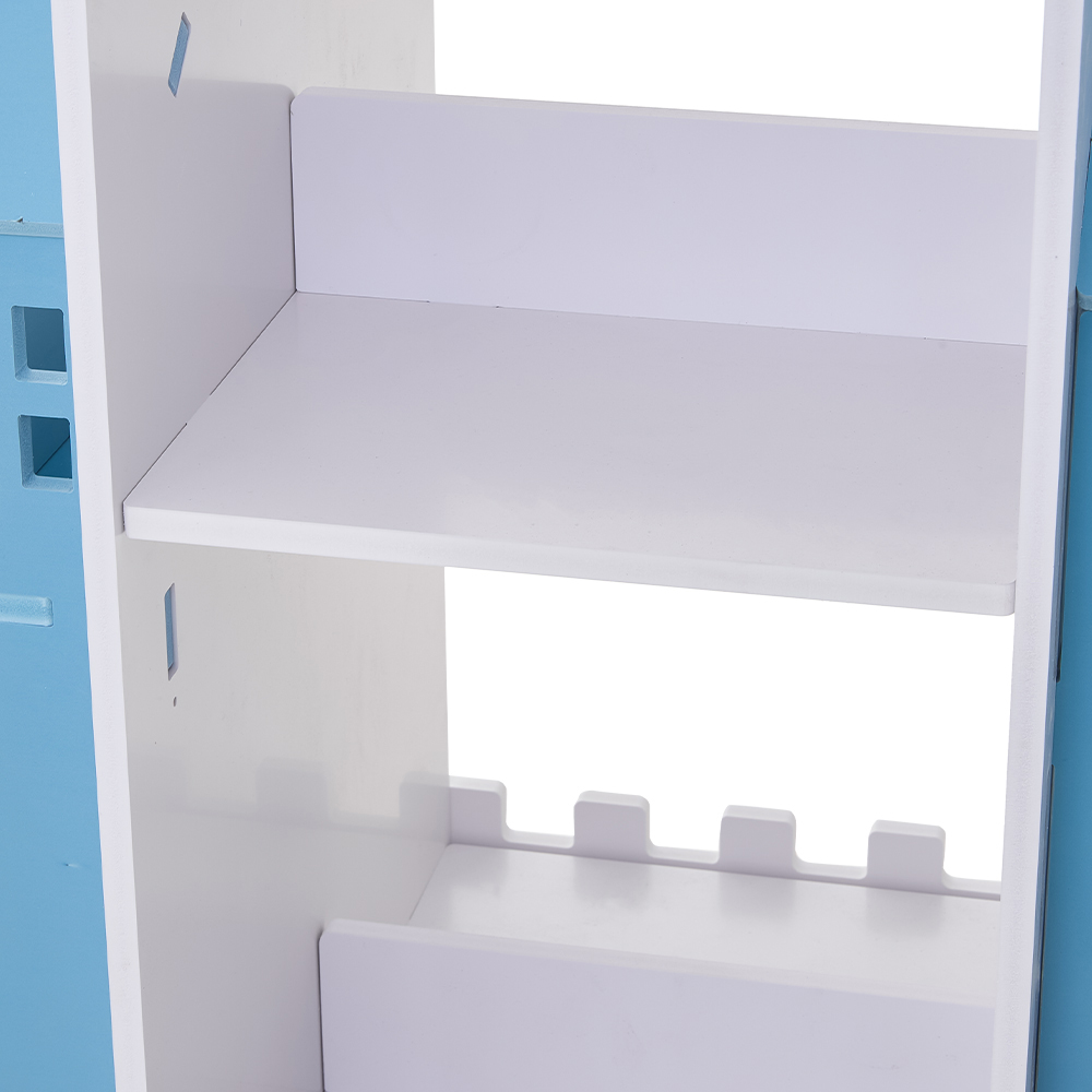 Living and Home 4 Tier Blue Rotating Kids Castle Bookshelf Image 6