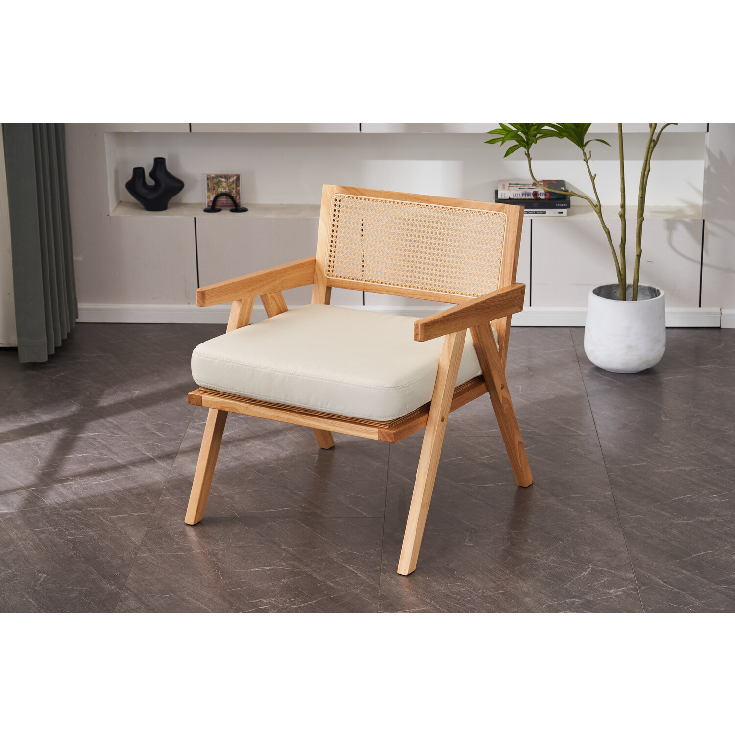 Oslo Light Oak Accent Chair Image 2