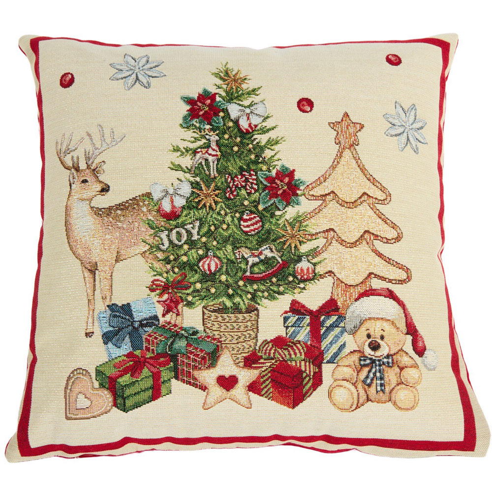 Joy of Christmas Tapestry Cushion Image 1