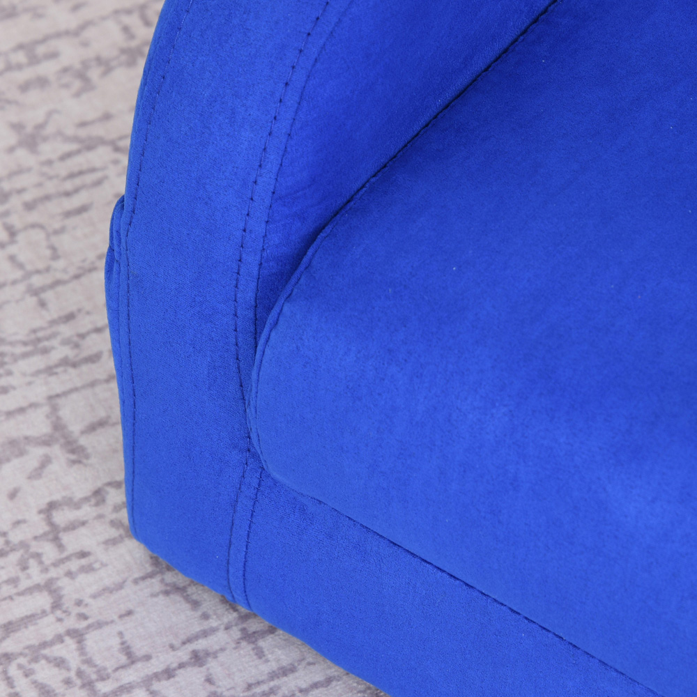 Tommy Toys 2 in 1 Blue Padded Wood Frame Kids Fold Out Armchair Image 3