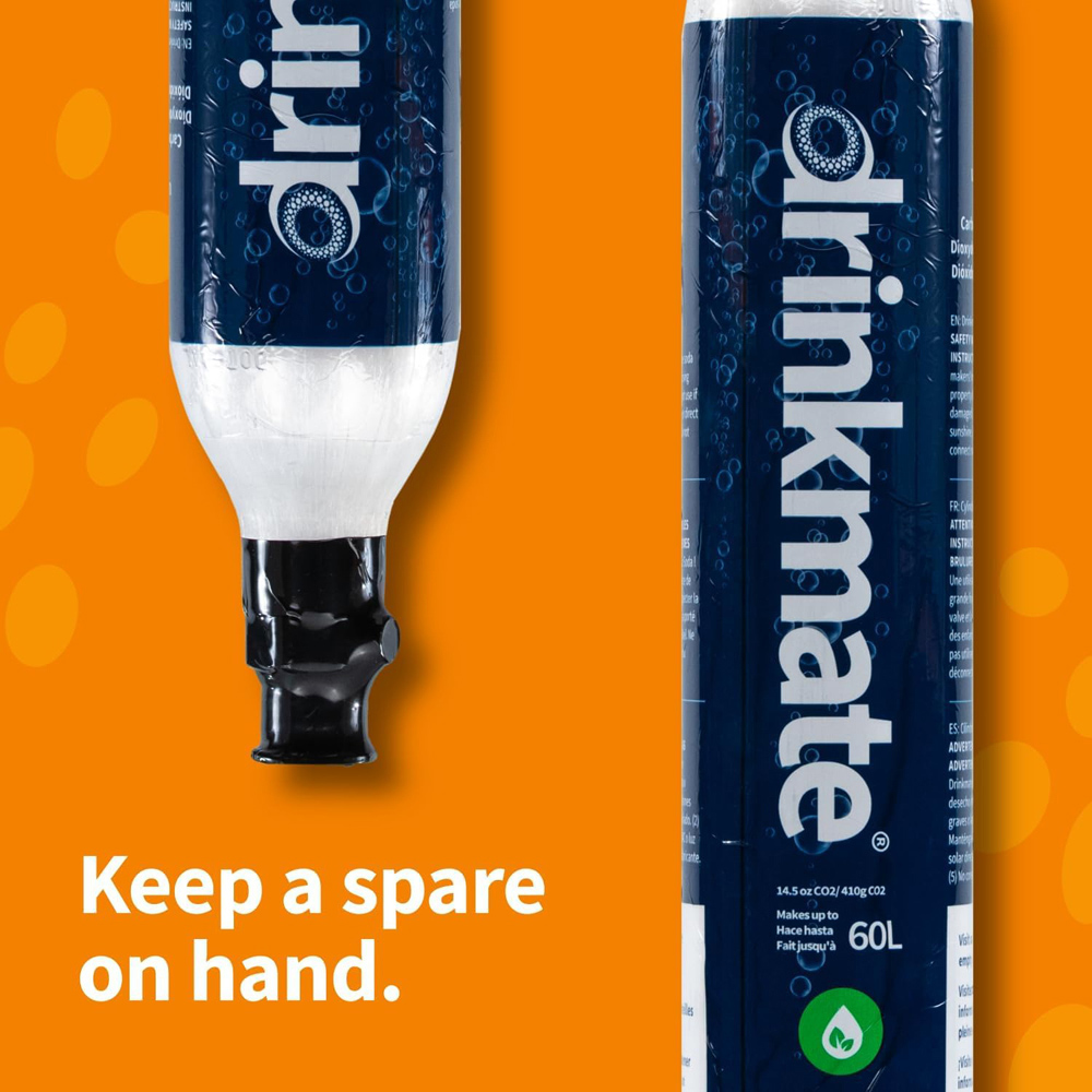 Drinkmate CO2 Soda Maker Cylinder Refill 60L 2 Pack Image 6