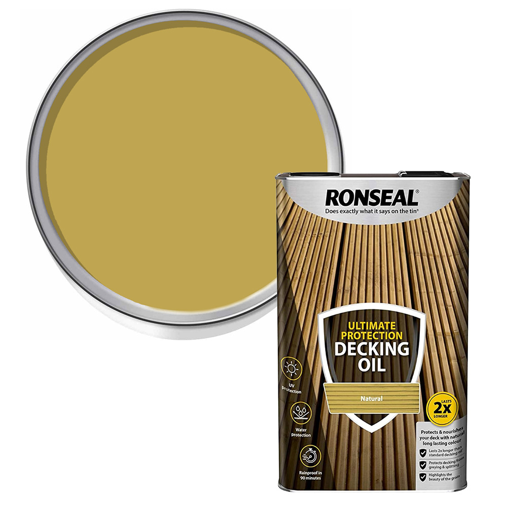 Ronseal Ultimate Protection Natural Decking Oil 5L Image 1