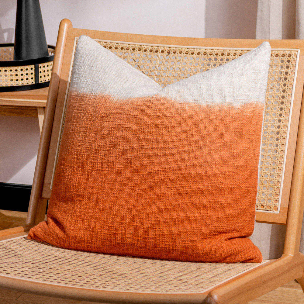 furn. Mizu Amber Dip Dye Square Cushion Image 2