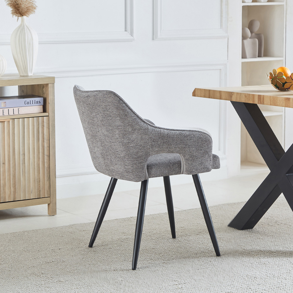 Artemis Home Lodine Set of 2 Grey Dining Chair Image 5