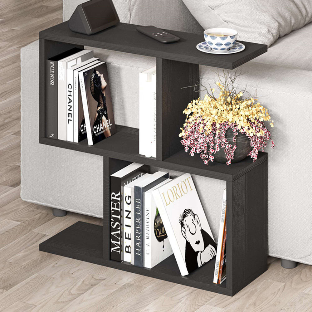 Decortie Homemania Black Wood Side End Table Image 1