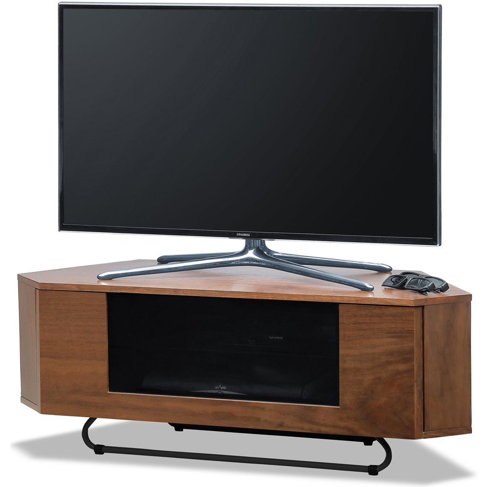 Centurion Supports Hampshire Single Door 4 Shelf Walnut TV Cabinet Image 5
