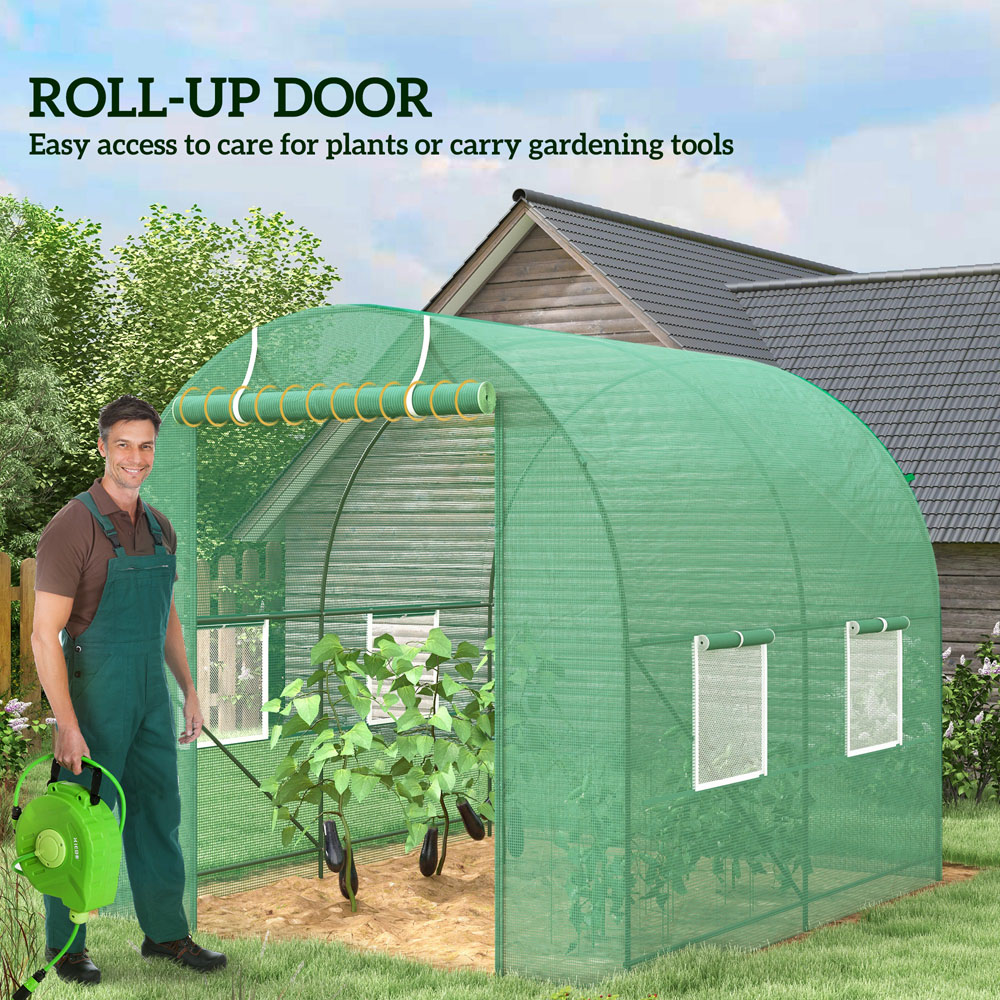 Outsunny 8 x 6.5ft Polytunnel Greenhouse Image 5