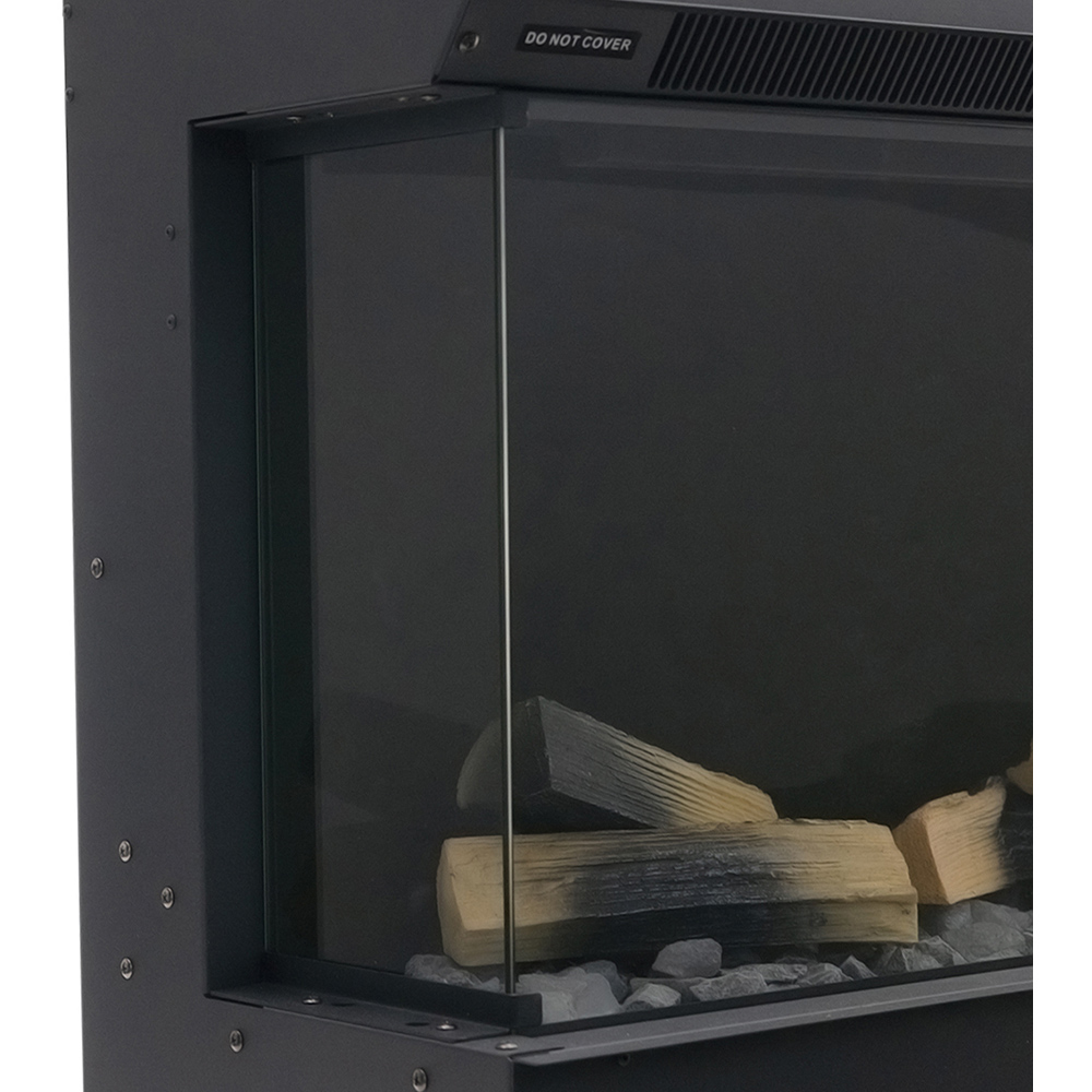 Living and Home Black Electric Fireplace Heater 1800W 68 inch 68 Image 3