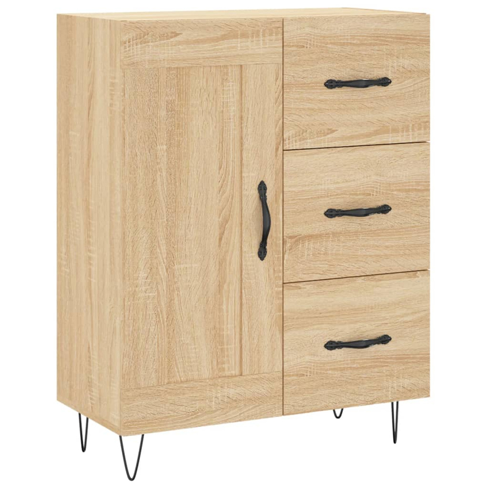 vidaXL 3 Door 3 Drawer Sonoma Oak Highboard Image 7