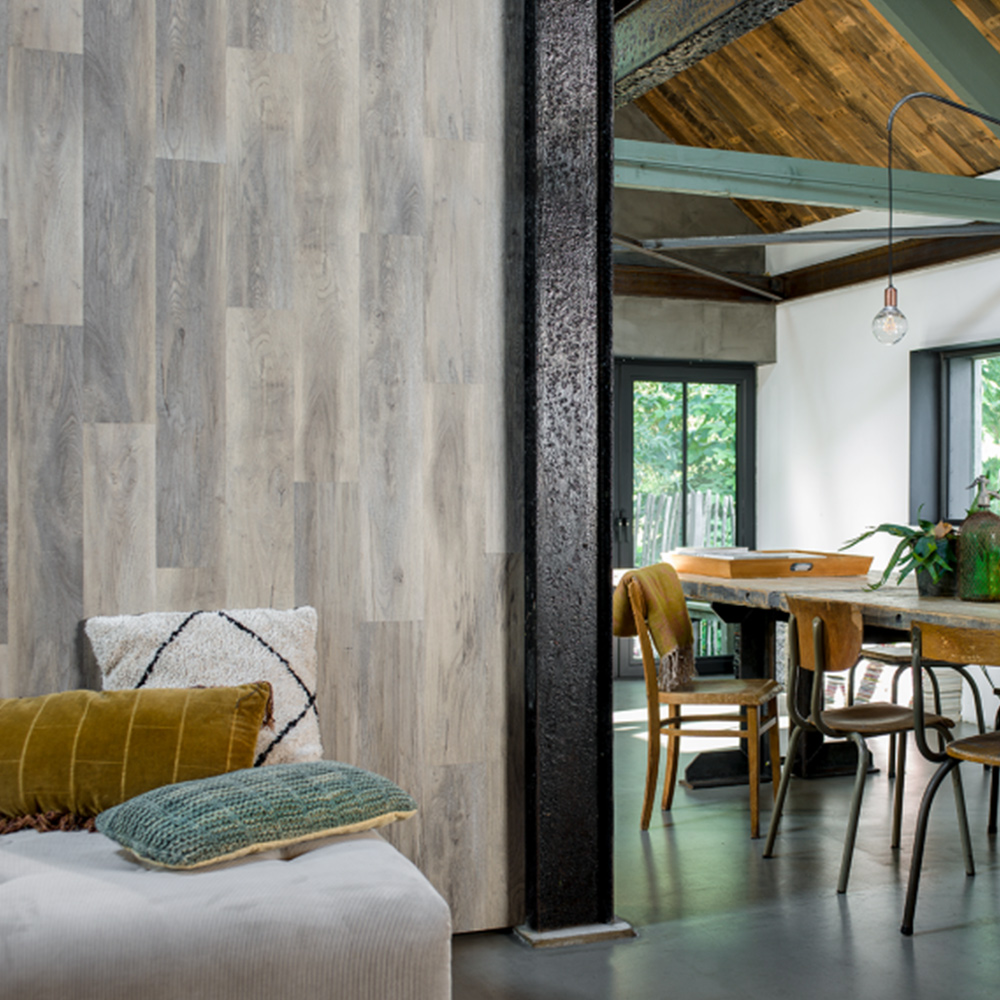 Walplus White Wash Wood Look Plank 3D Wall Panel 15 Pack Image 2