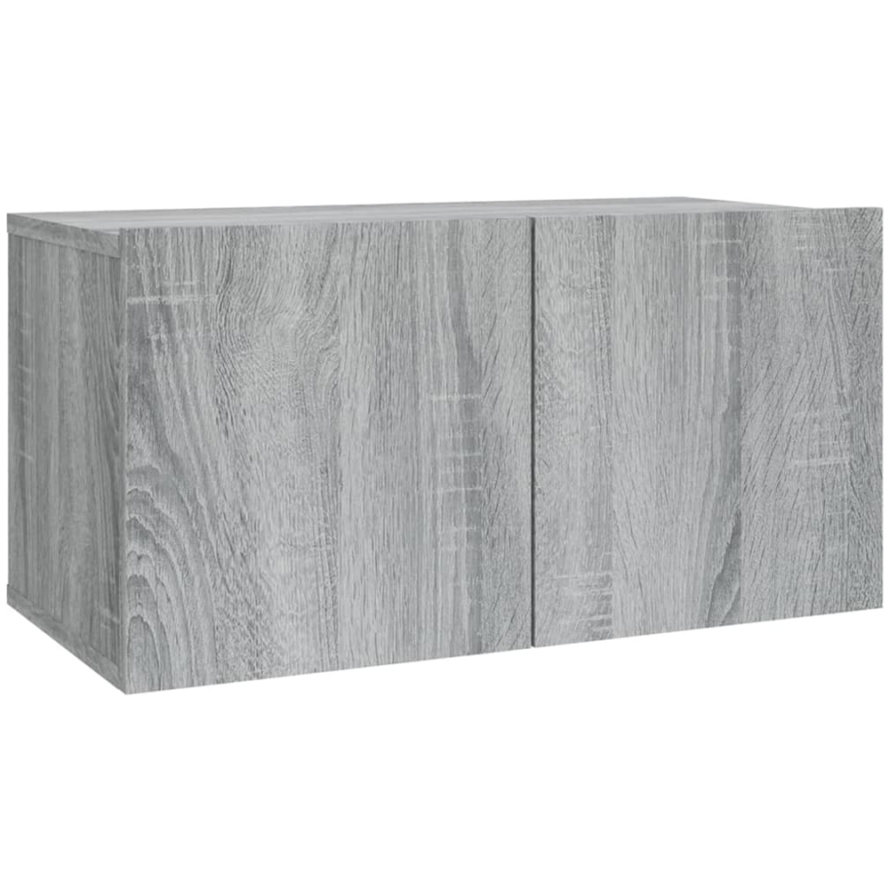 vidaXL 2 Door Grey Sonoma TV Cabinet Set of 2 Image 6