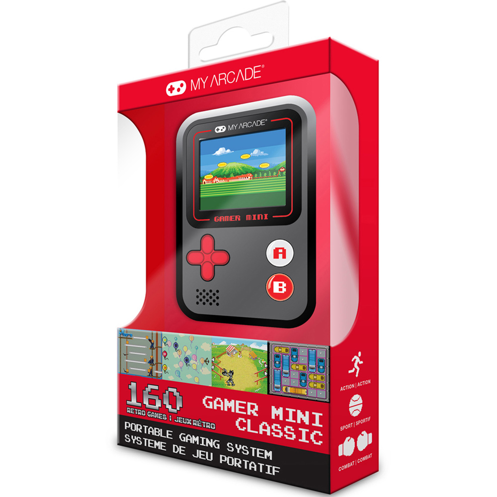My Arcade 160 Game Black and Red Gamer Mini Classic Gaming System Image 4