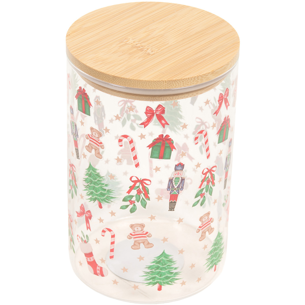 Christmas Glass Storage Jar Image 3
