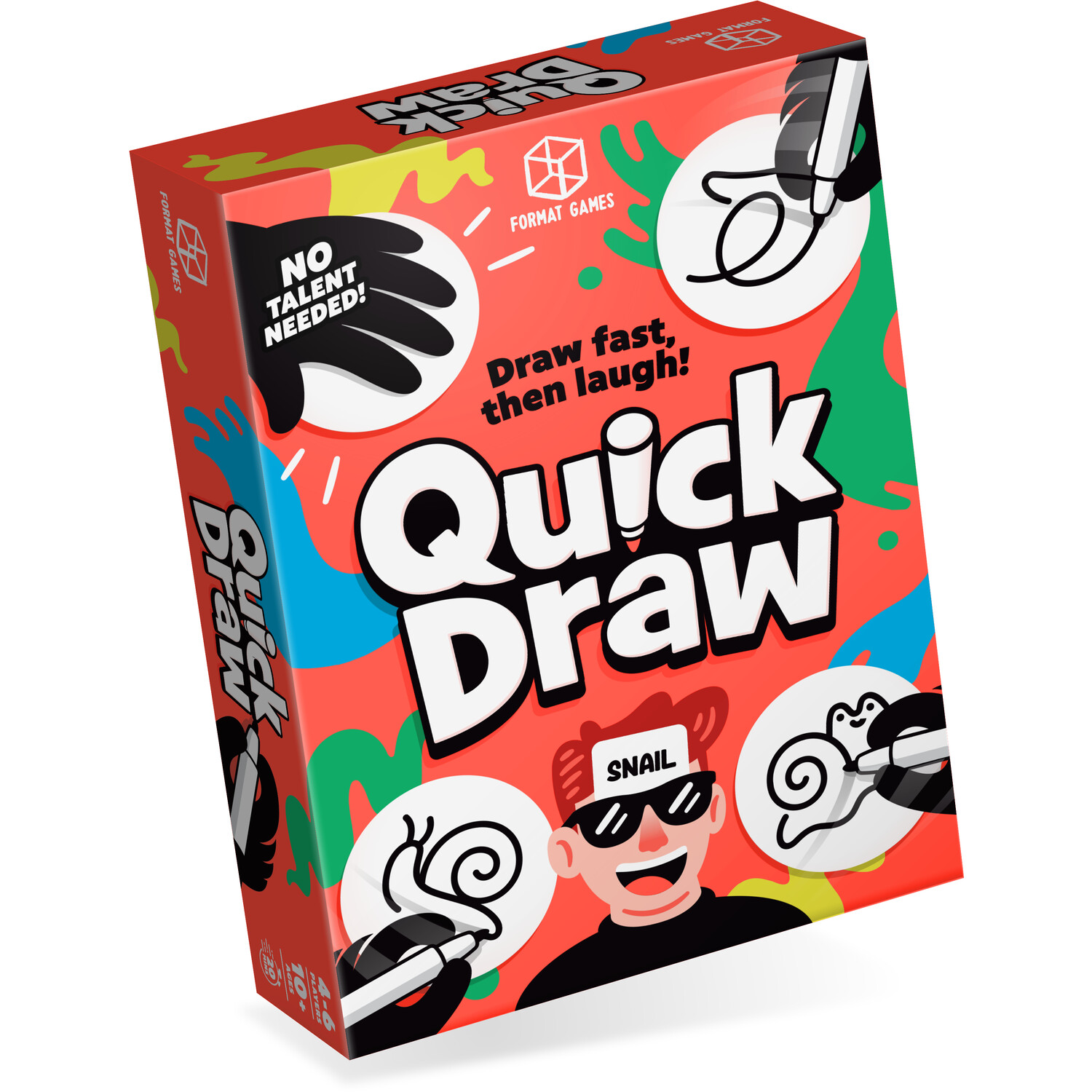 Asmodee Quick Draw Board Game - Red Image 1
