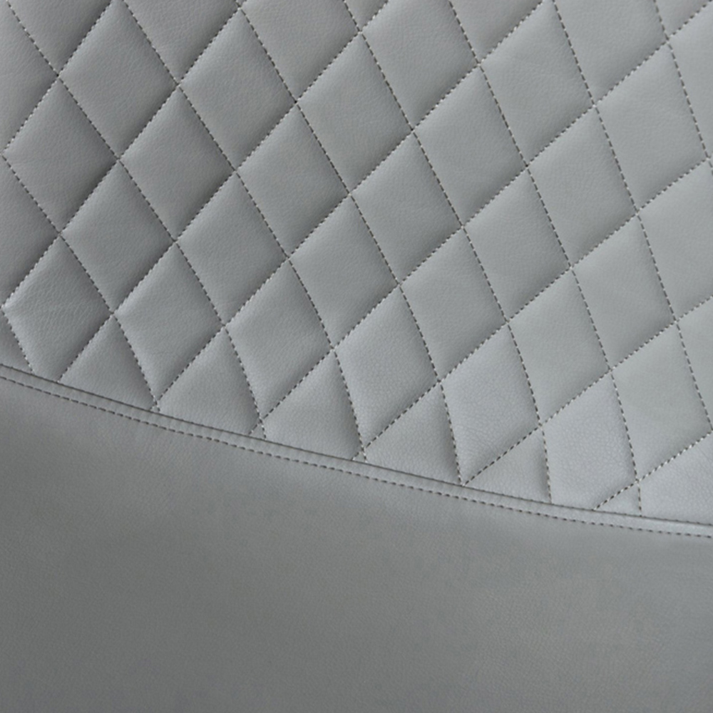 Furniturebox Arona Solara 6 Seater Round Dining Set Black and Grey Image 7