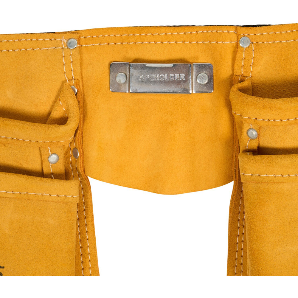 Saber Double Leather Finish Tool Pouch Yellow Image 7