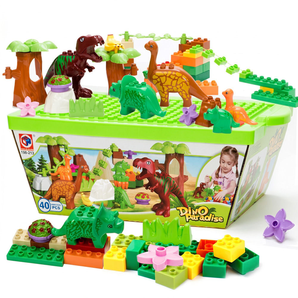 Willowmare 40-Piece Dinosaur Assembling Building Blocks Set Image 3