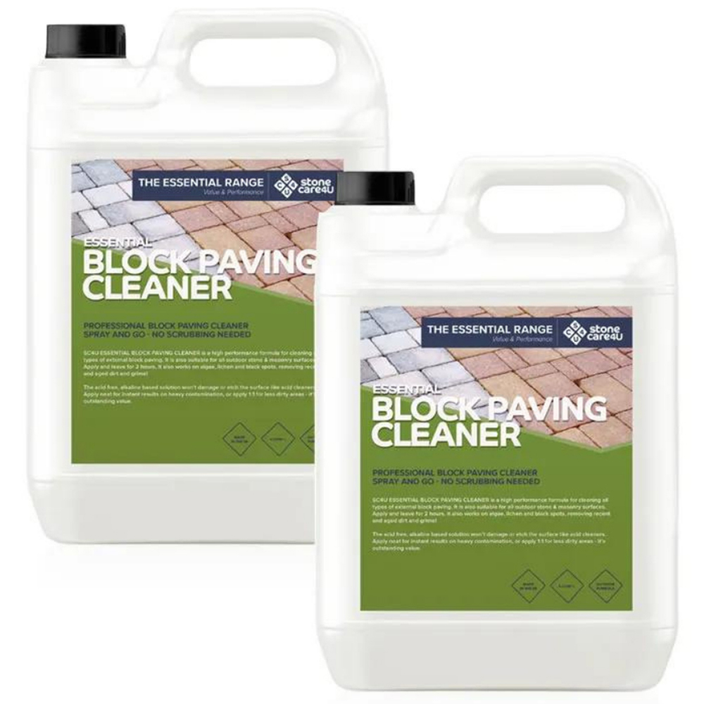 StoneCare4U Essential Block Paving Cleaner 5L 2 Pack Image 1