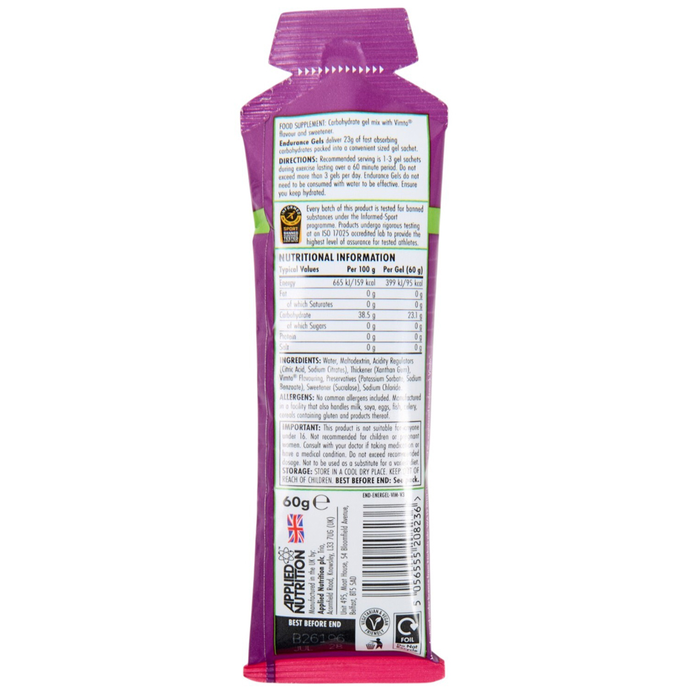 Applied Nutrition Vimto Isotonic Energy Gel Image 2