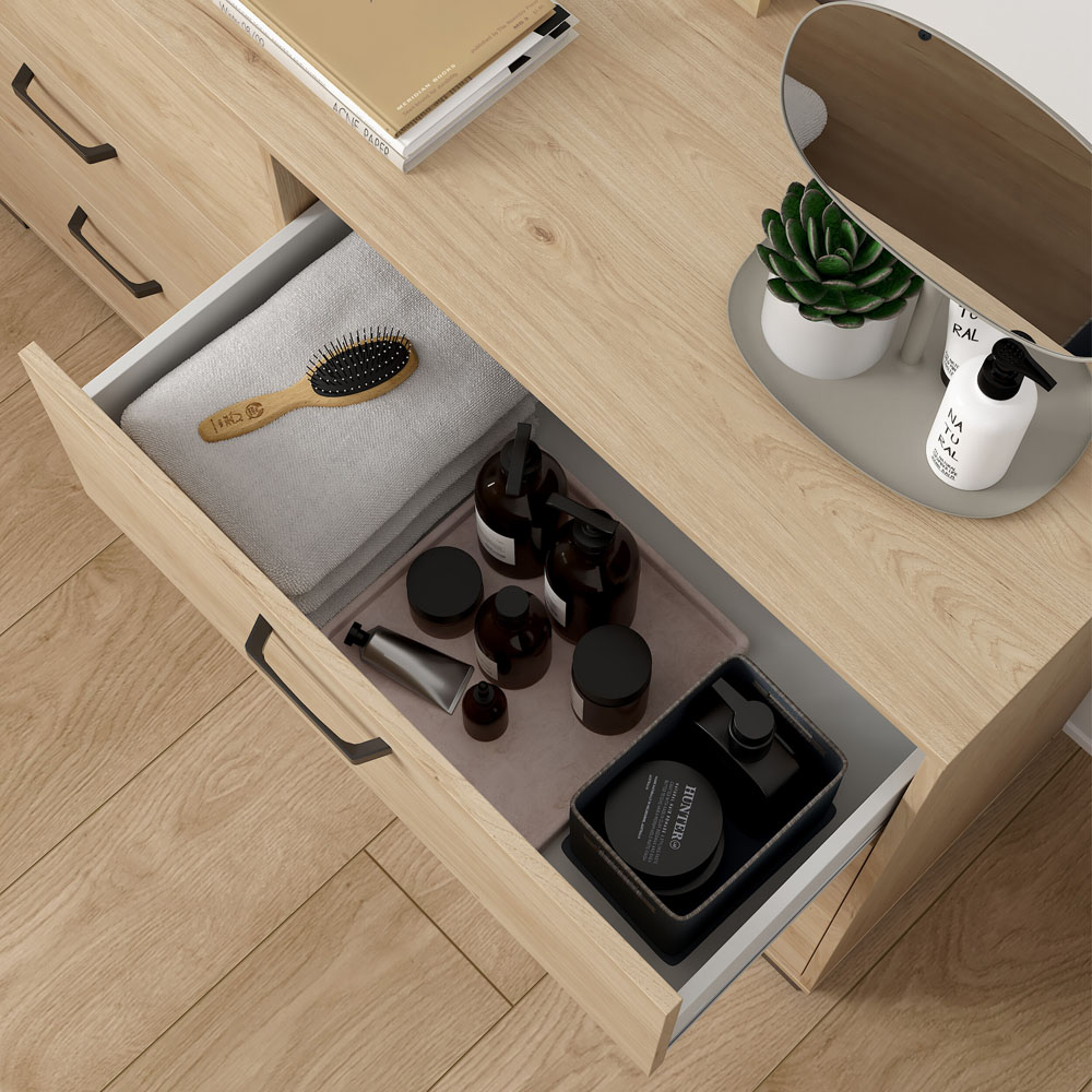 Florence Sofia 6 Drawer Jackson Hickory Chest of Drawers Image 5