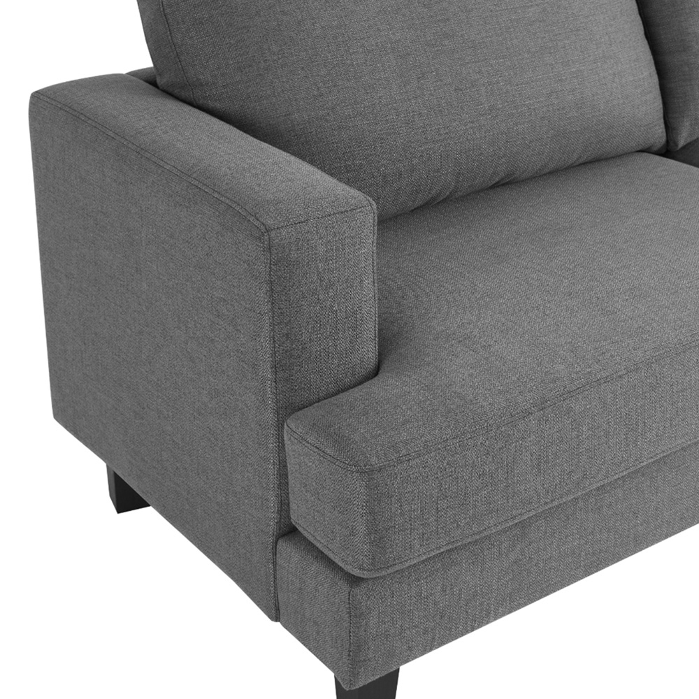 Home Detail Dale 2 Seater Dark Grey Linen Sofa Image 7