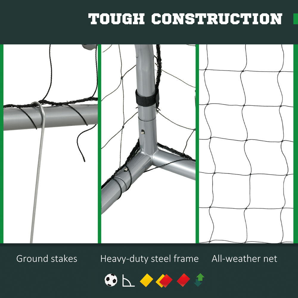 SPORTNOW Steel Frame Weather Resistant Football Training Net 8 x 5ft Image 8