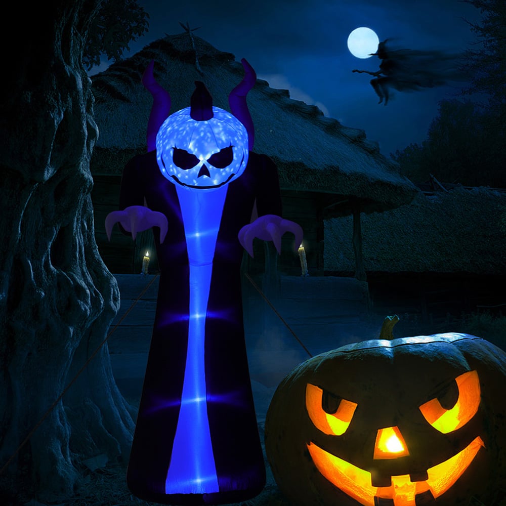 Living and Home Halloween Inflatable Outdoor Ghost with Raising Hands and LED Lights 315cm Image 6