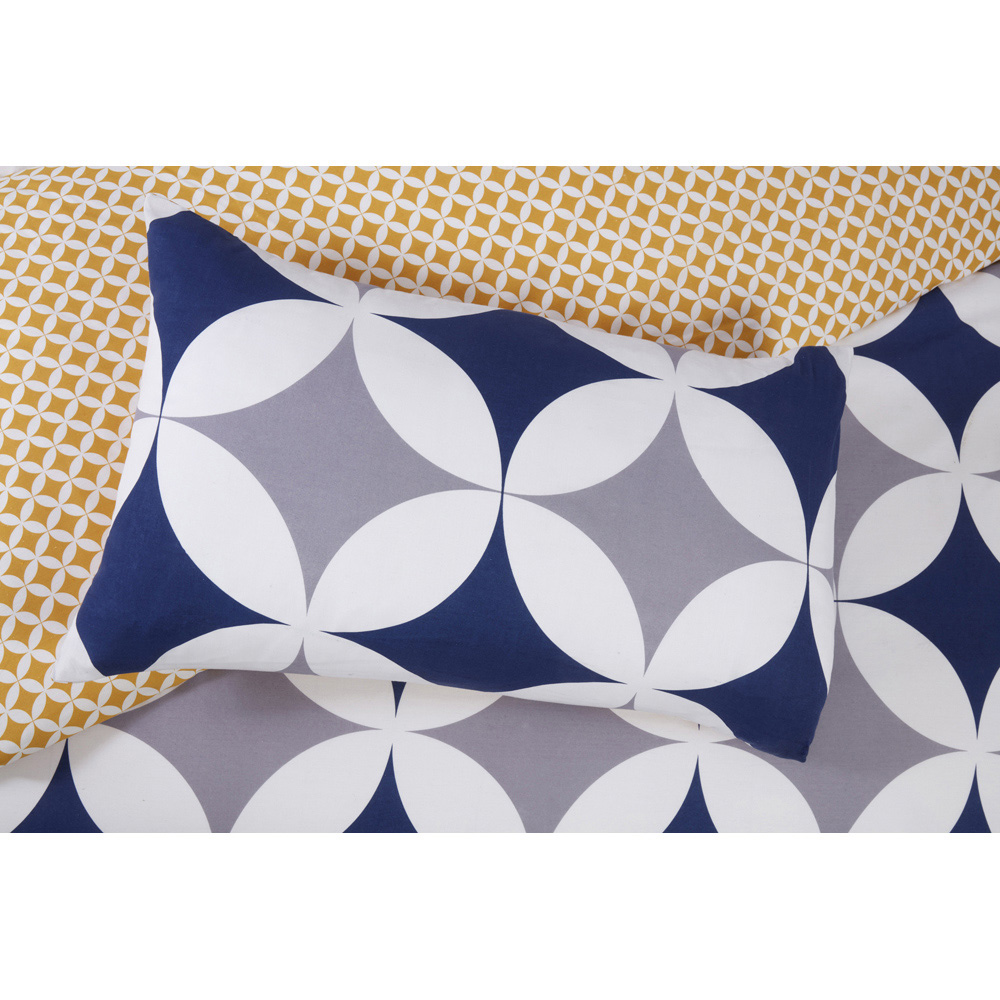 Rapport Home Geo Double Blue Duvet Set Image 4
