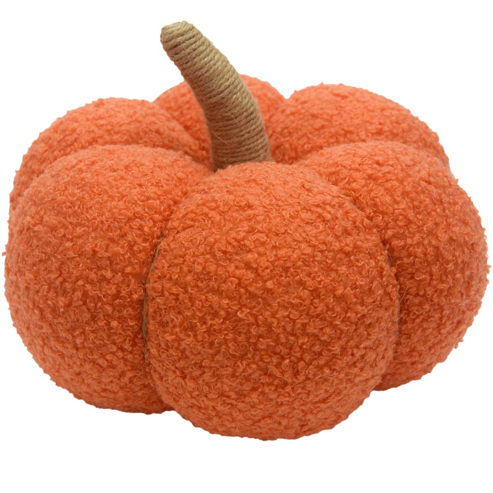 Global Gizmos Orange Pumpkin Decoration 23cm Image 1