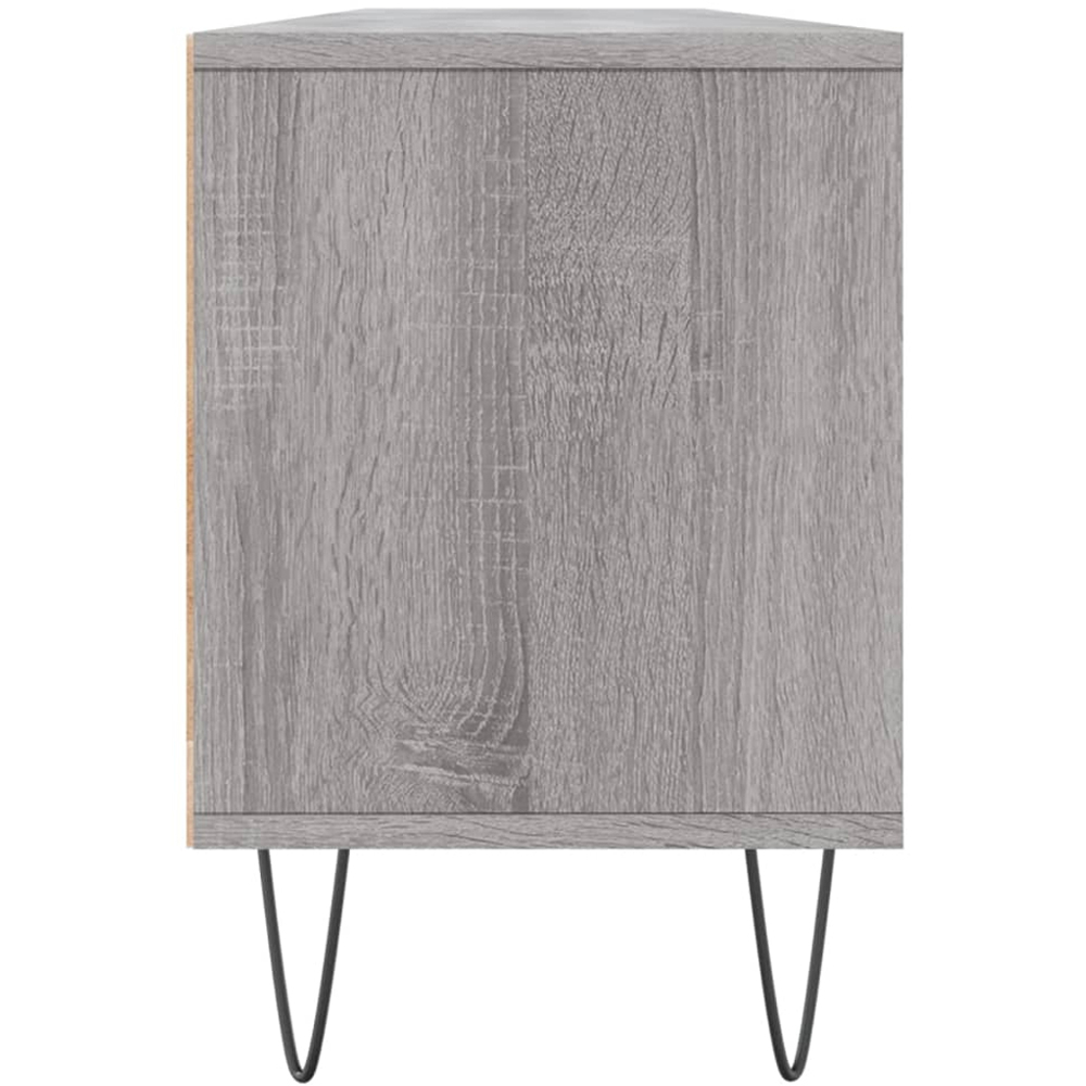 vidaXL 3 Door 3 Shelf Grey Sonoma TV Cabinet Image 7