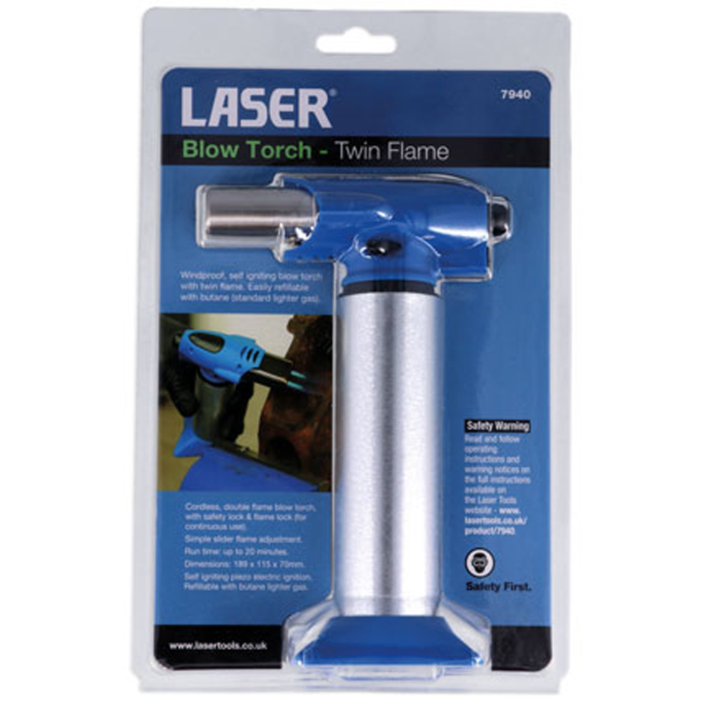 Laser Adjustable Twin Flame Blow Torch Image 6
