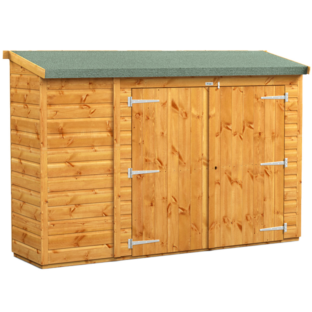 Power Sheds 8 x 2ft Double Door Pent Bike Shed Image 1
