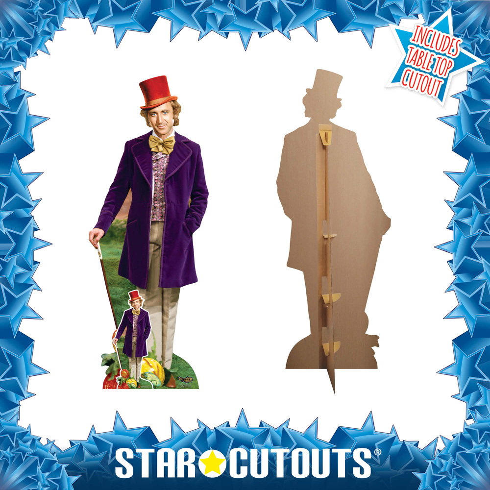 Star Cutouts Willy Wonka and the Chocolate Factory Cardboard Cutout 6.4ft Image 3