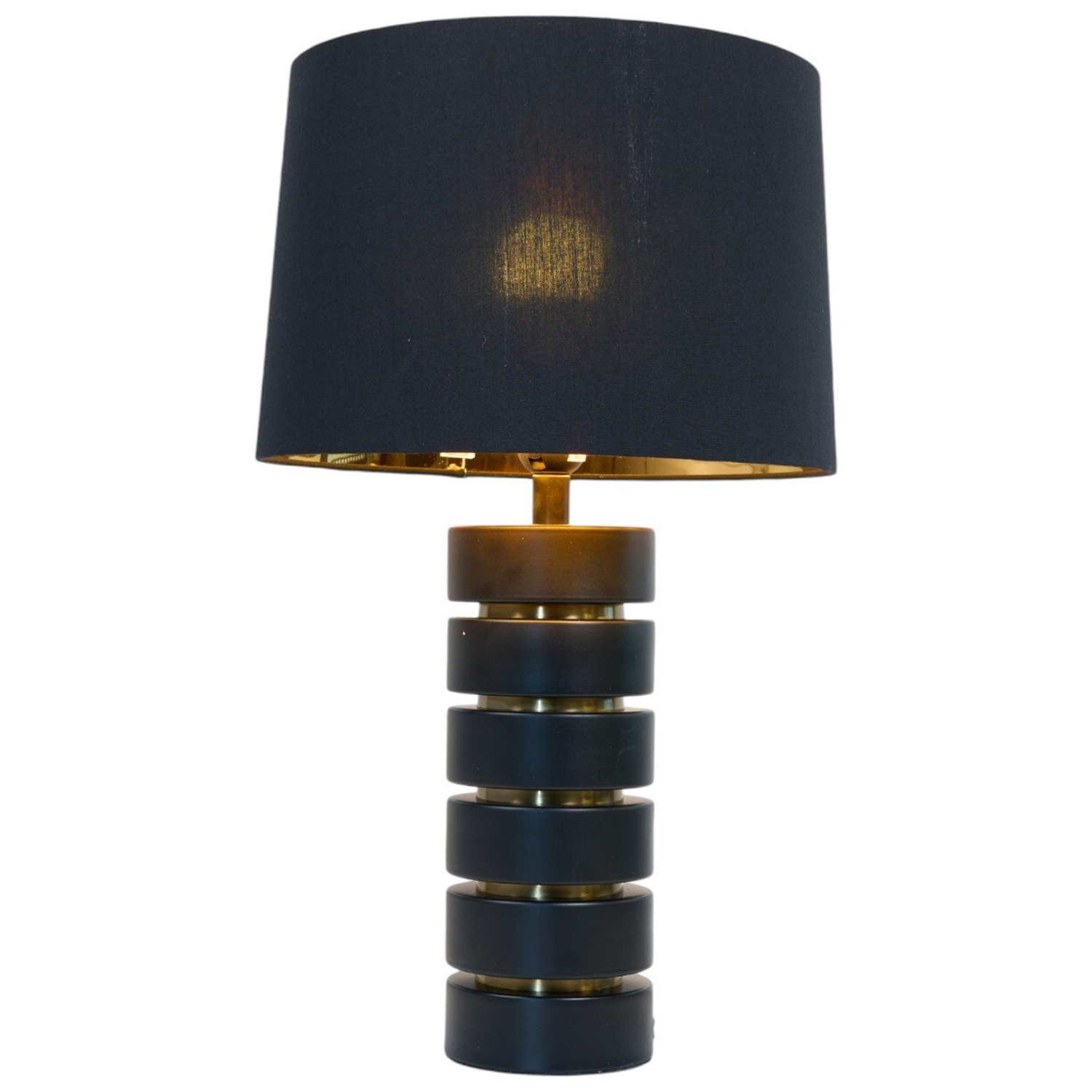 Kai Table Lamp Black and Brass Image 4