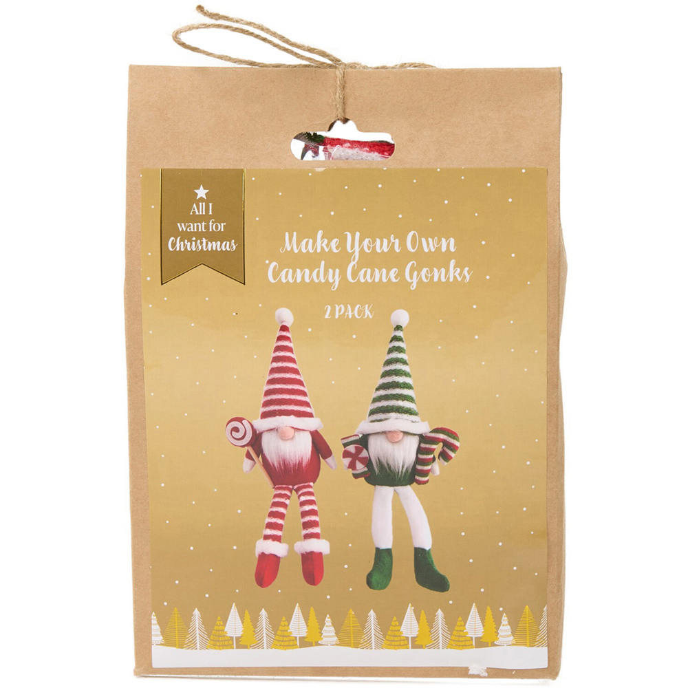 Make Your Own Candy Cane Gonks Kit Image 1