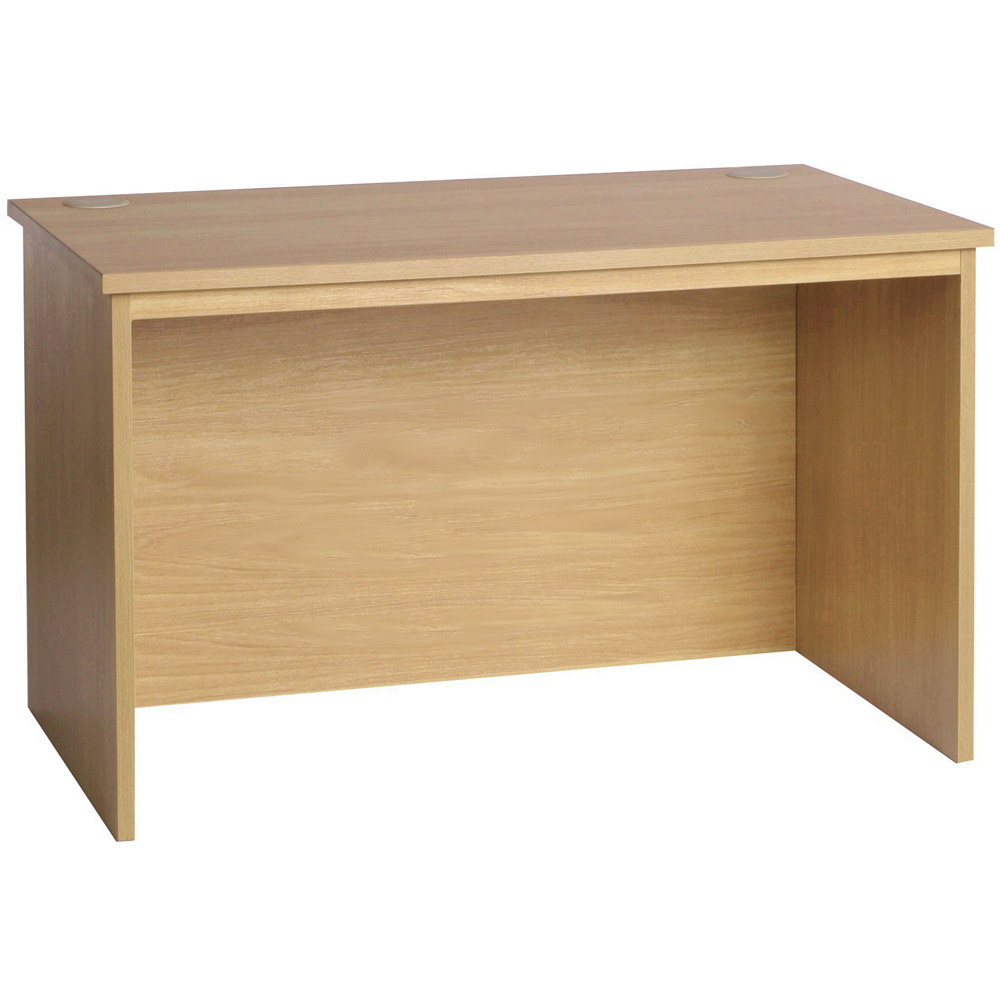 R White Cabinets Large Home Office Desk Brown Image 2