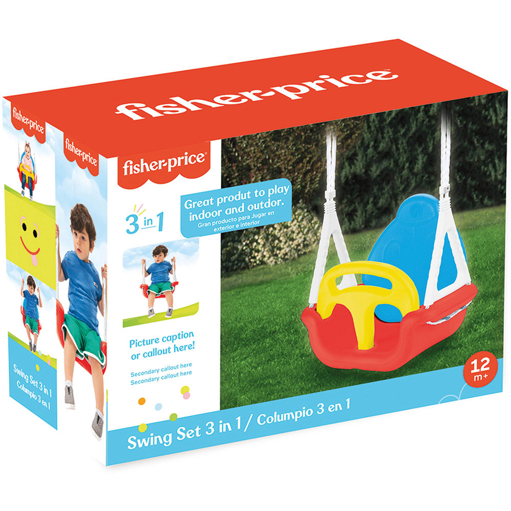 Dolu Fisher Price Toddler 3-in-1 Swing Set Image 3