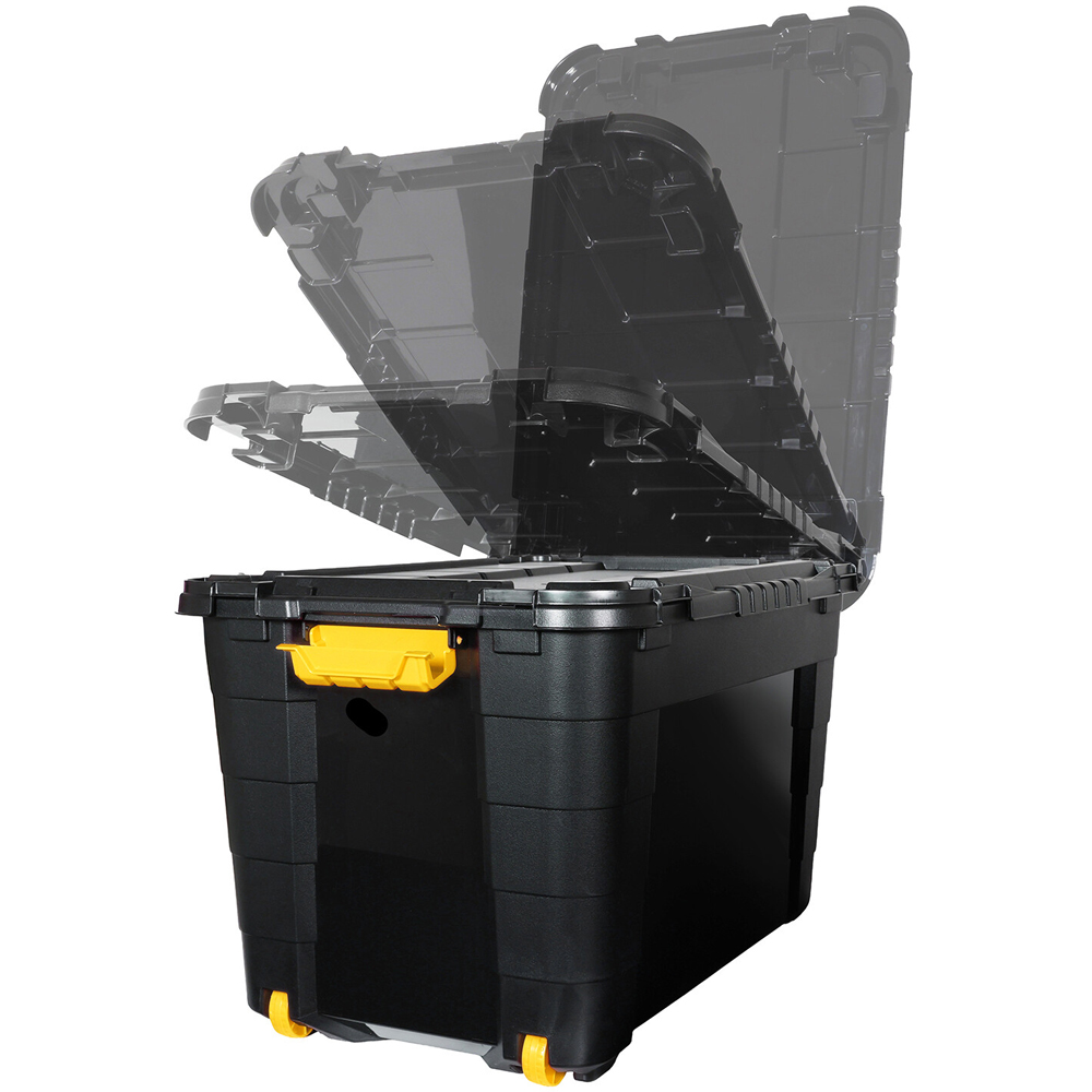 Flip and Store Box with Lid Black 60l Image 5