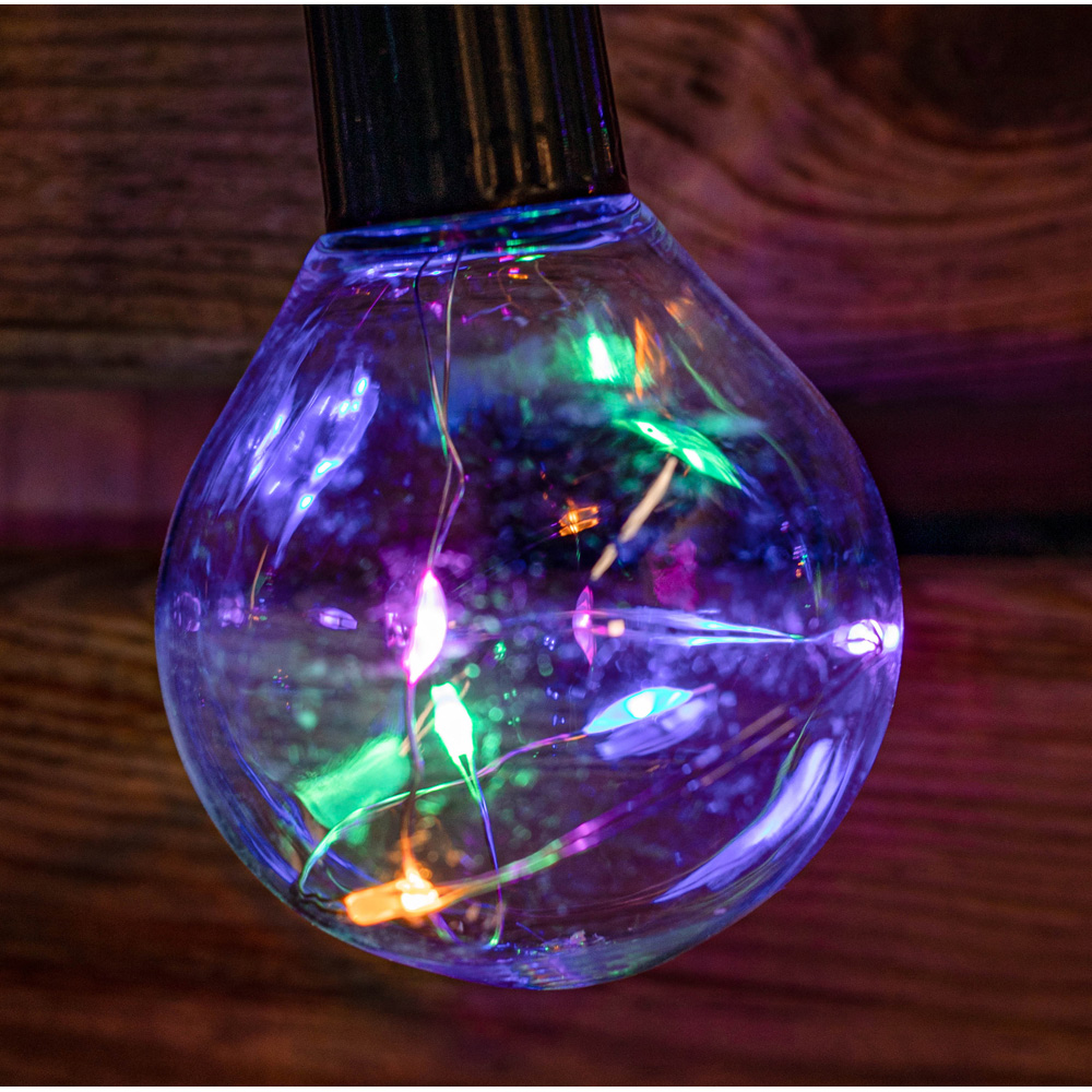 Samuel Alexander Multi Coloured LED Connectable Firefly Festoon Lights 20 Pack Image 2