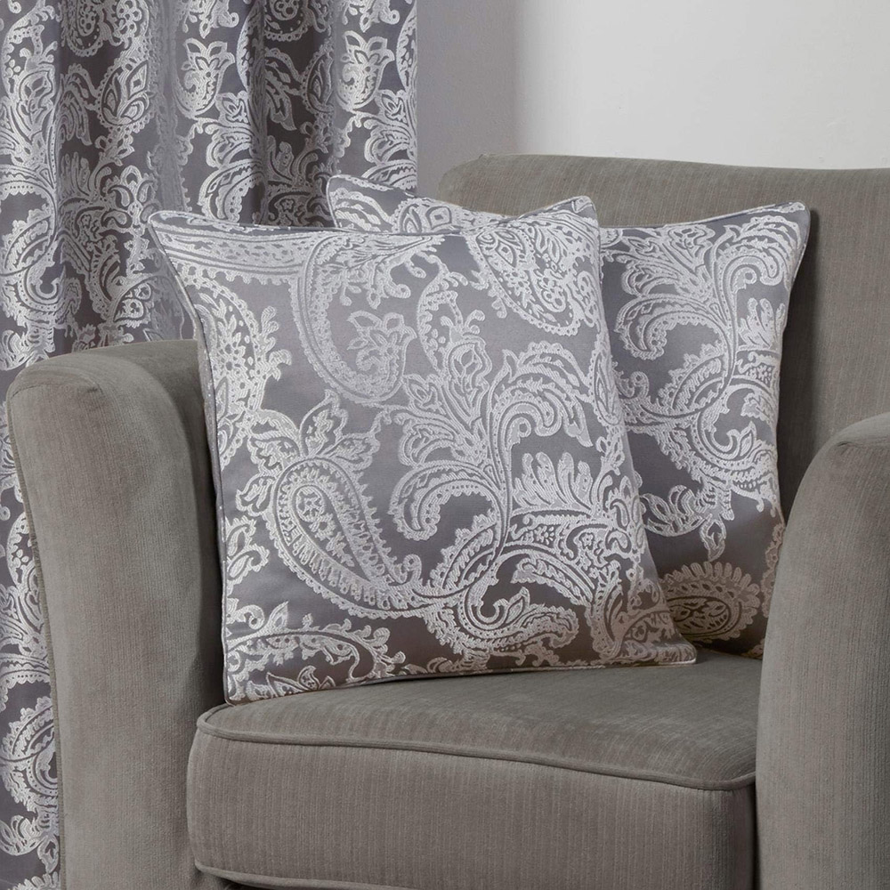 Serene Cavendish Grey Cushion Cover Image 2