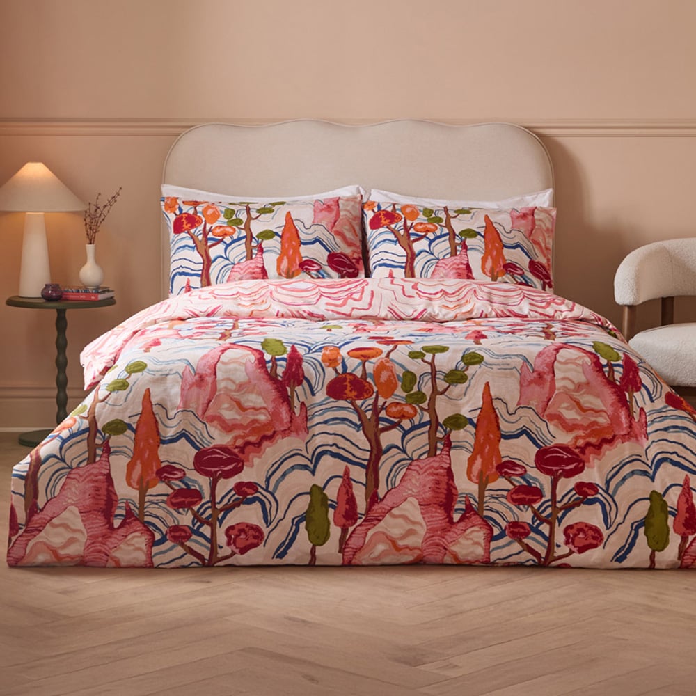 Furn Super King Size Terra Nova Printed Reversible Duvet Set Image 1