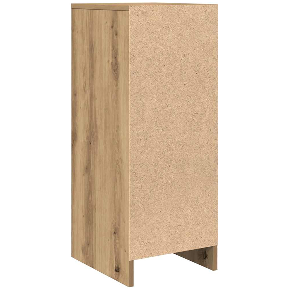 vidaXL Single Door 2 Shelf Artisan Oak Sideboard Image 8