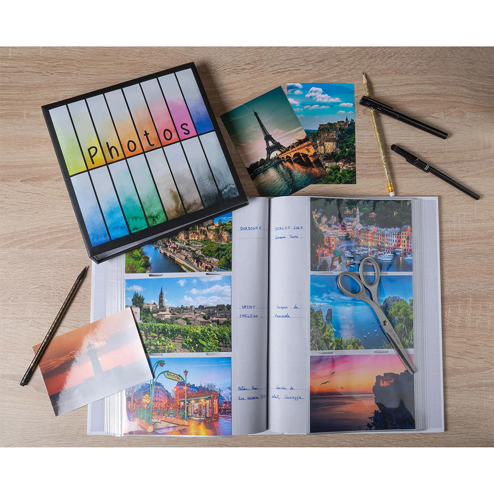 Exacompta Rainbow White Photo Album 300 Photos 6 Pack Image 8