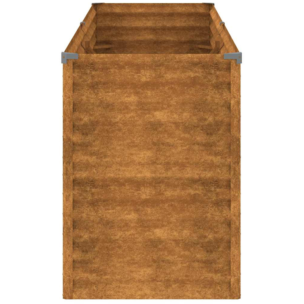vidaXL Brown Corten Steel Raised Garden Bed 196 x 50 x 69cm Image 3