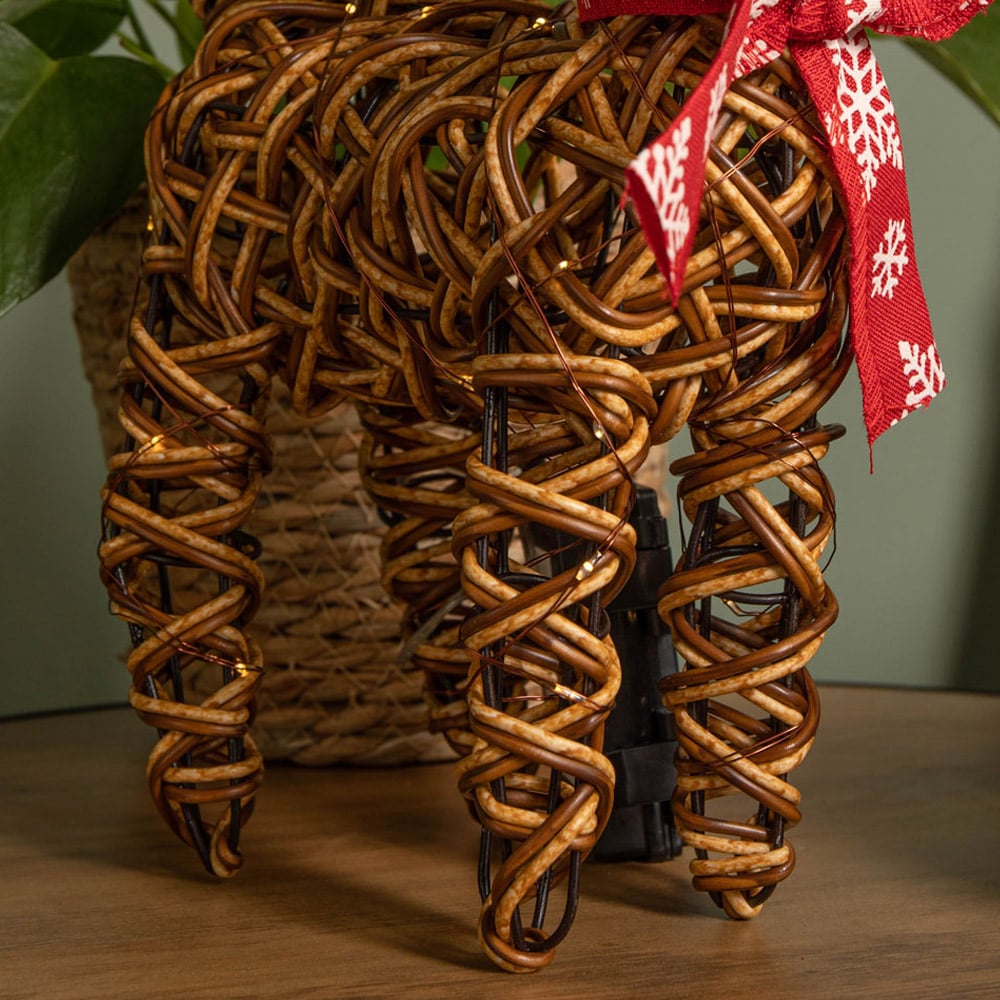 Samuel Alexander Light Up Brown Reindeer Christmas Decoration Image 4
