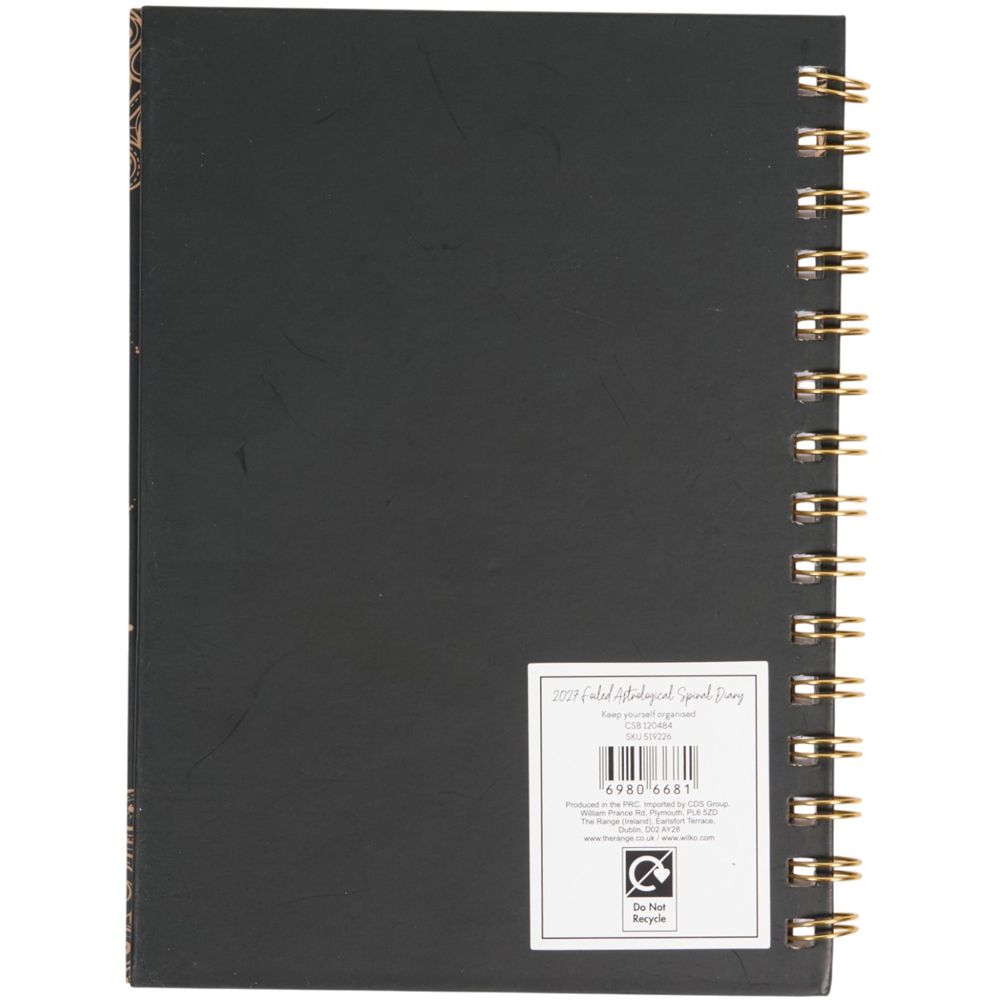 2027 Foiled Astrological Sprial Diary Image 3