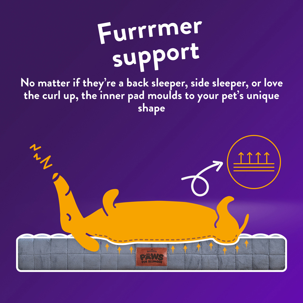 Slumberdown Large Grey Orthopaedic Pet Bed Image 8