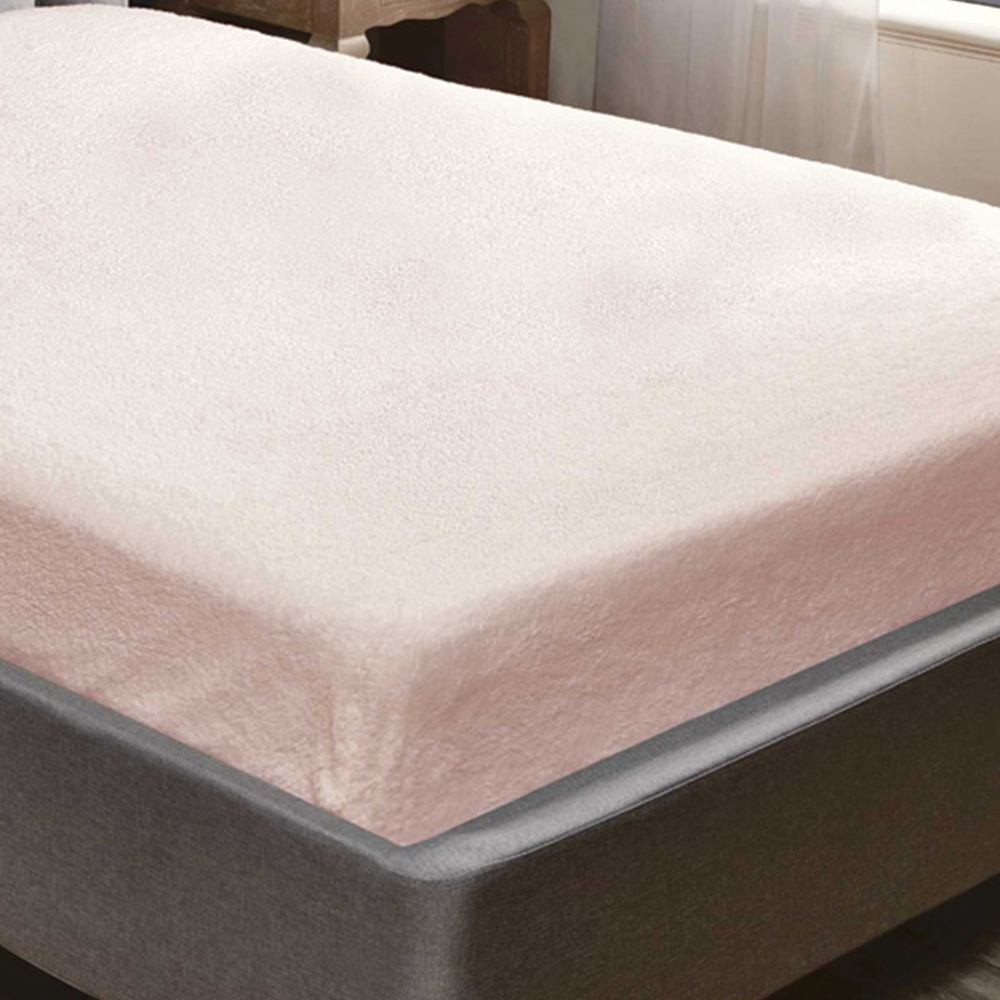 Rapport Home Teddy King Pink Fitted Bed Sheet Image 4