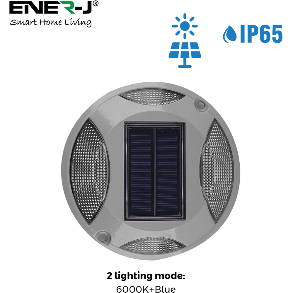 ENER-J 6000K+Blue Colour Switchable Solar Decking Garden Light 2 Pack Image 6